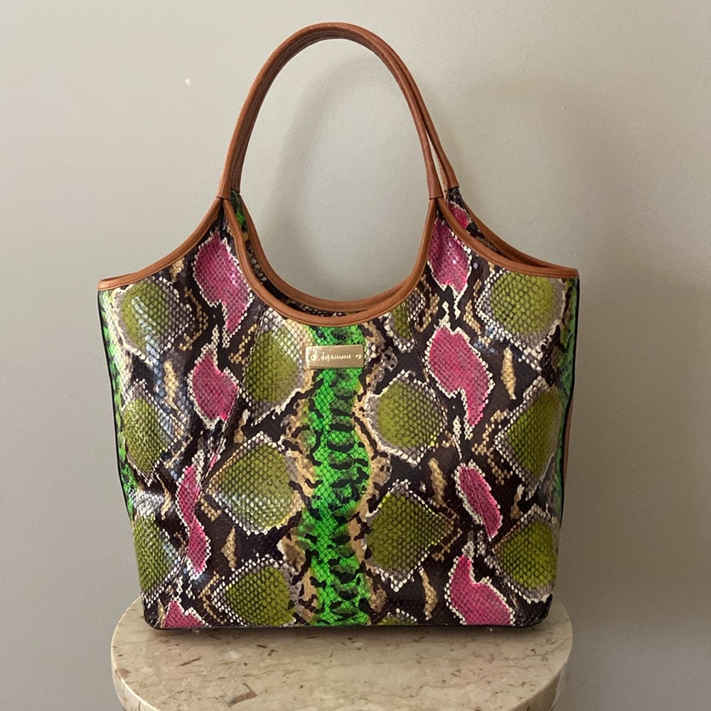 Brahmin Shopper Anaconda Print